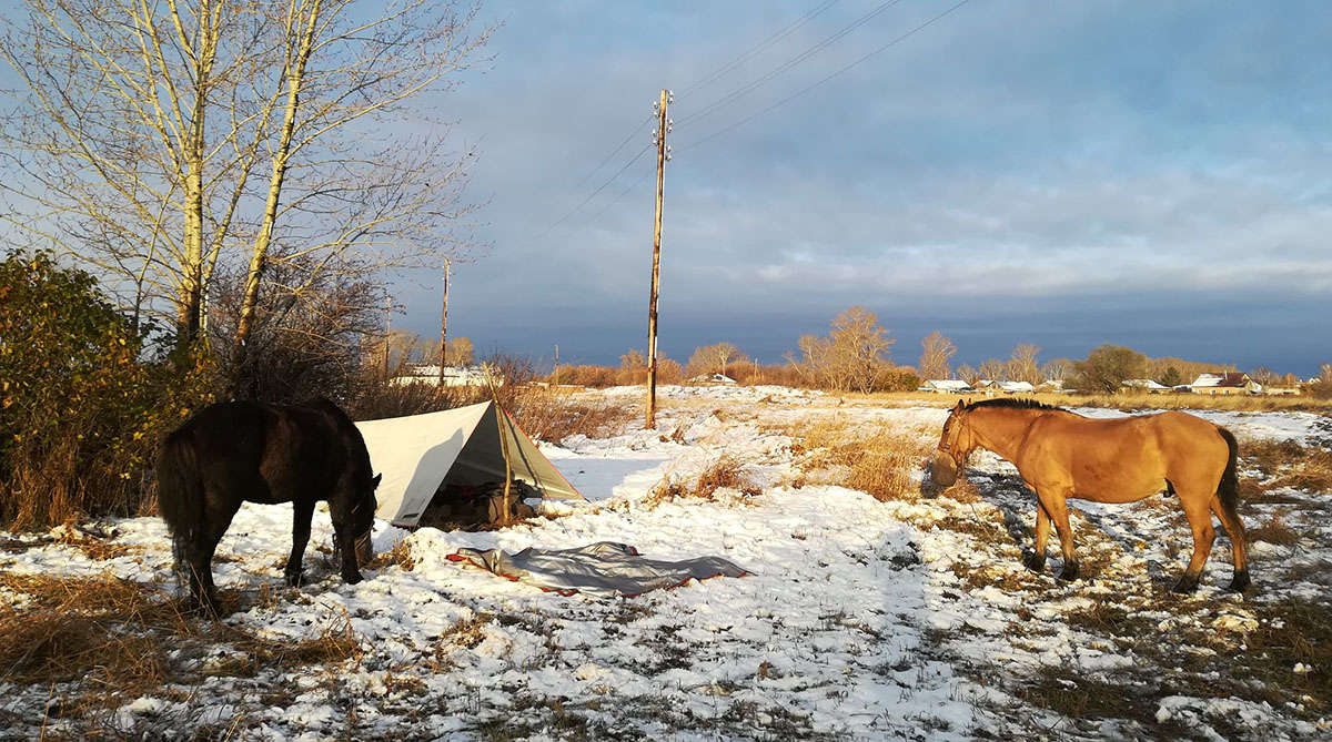 Paola Giacomini in Siberia